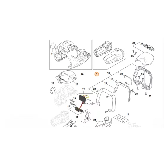 STIHL  Korpus rękojeści HA07 790 1000
